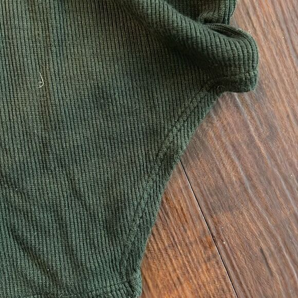 Green Ribbed Shirt - Forest Green, Size Small - Picture 3 of 3